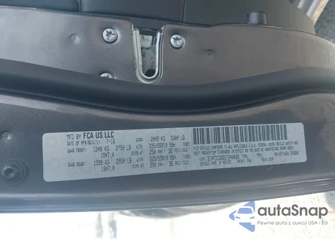 2016 Dodge Journey Crossroad z USA, uszkodzony, nr VIN 3C4PDCGB2GT240028